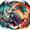 Logo of Brave Fighter Against Evil Dragon